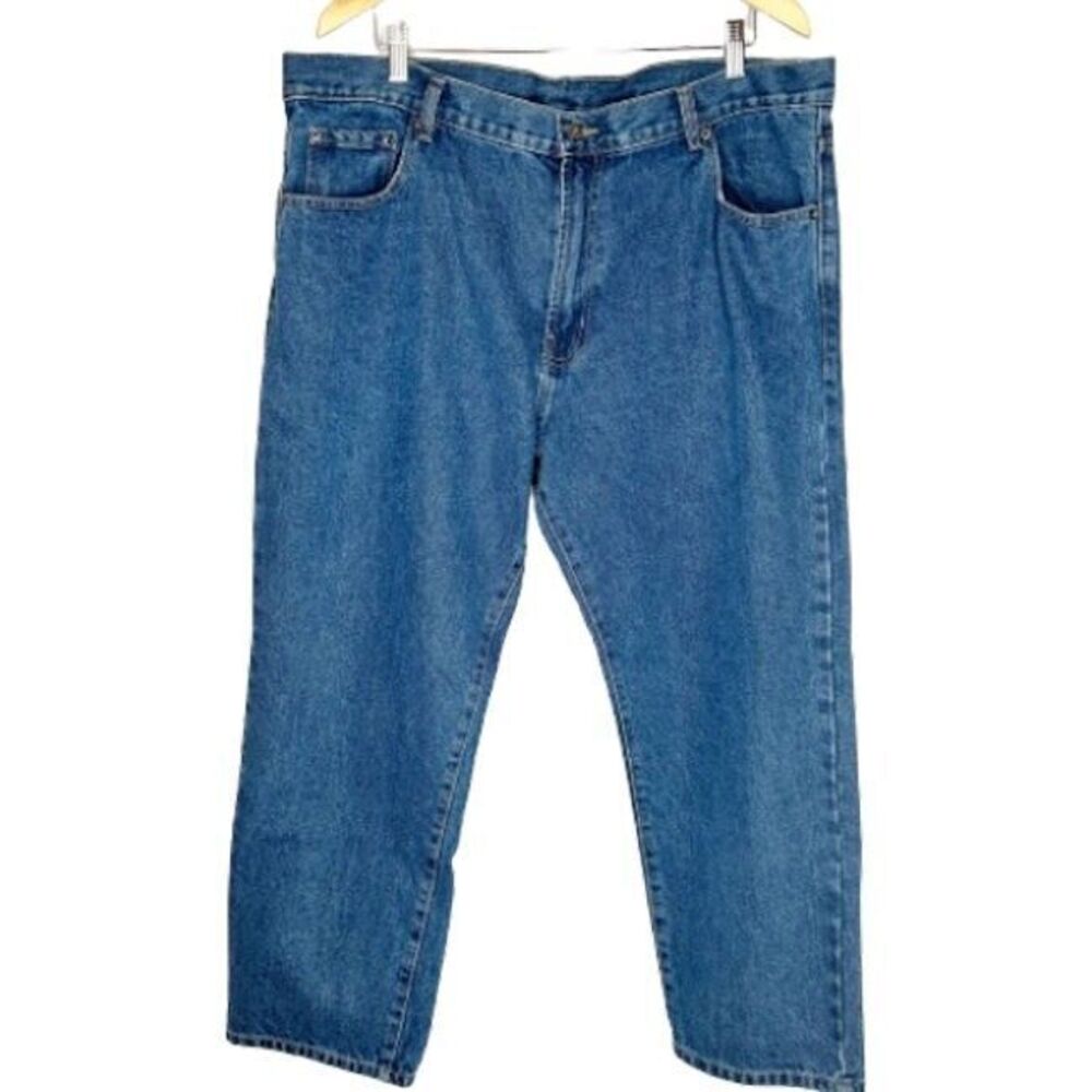 Blue Circle Mens Jeans 42x28 XS Extra Short Denim High Rise Cotton NICE!
